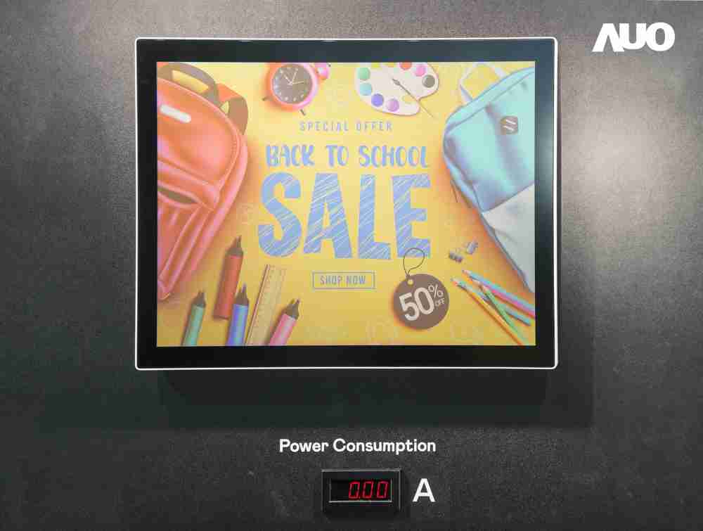 2121非凡展示胆固醇液晶超低耗能户外全彩显示器，，，，ChLC（胆固醇液晶）以双稳态技术使静态显示零功耗，，，，具省电、、高彩度、、、环保的特性，，，，还整合软硬件系统解决方案，，可透过单一云端平台管理